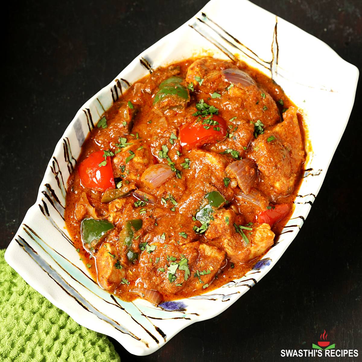 Restaurant Style Kadai Chicken Recipe (Chicken Karahi Curry)