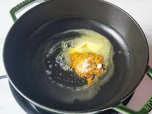 bloom spices in butter