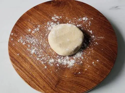 flatten a dough ball