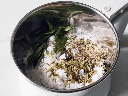 spices in a grinder jar
