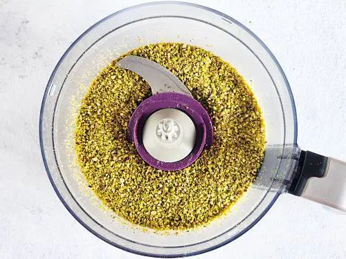 nut and seed meal in a food processor