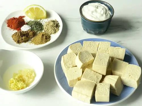 ingredients to marinate tofu
