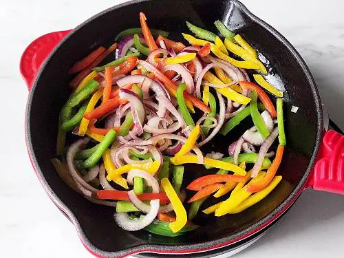 stir fry veggies for filling