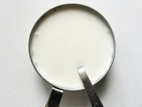 milk and rice flour slurry for indian rice pudding