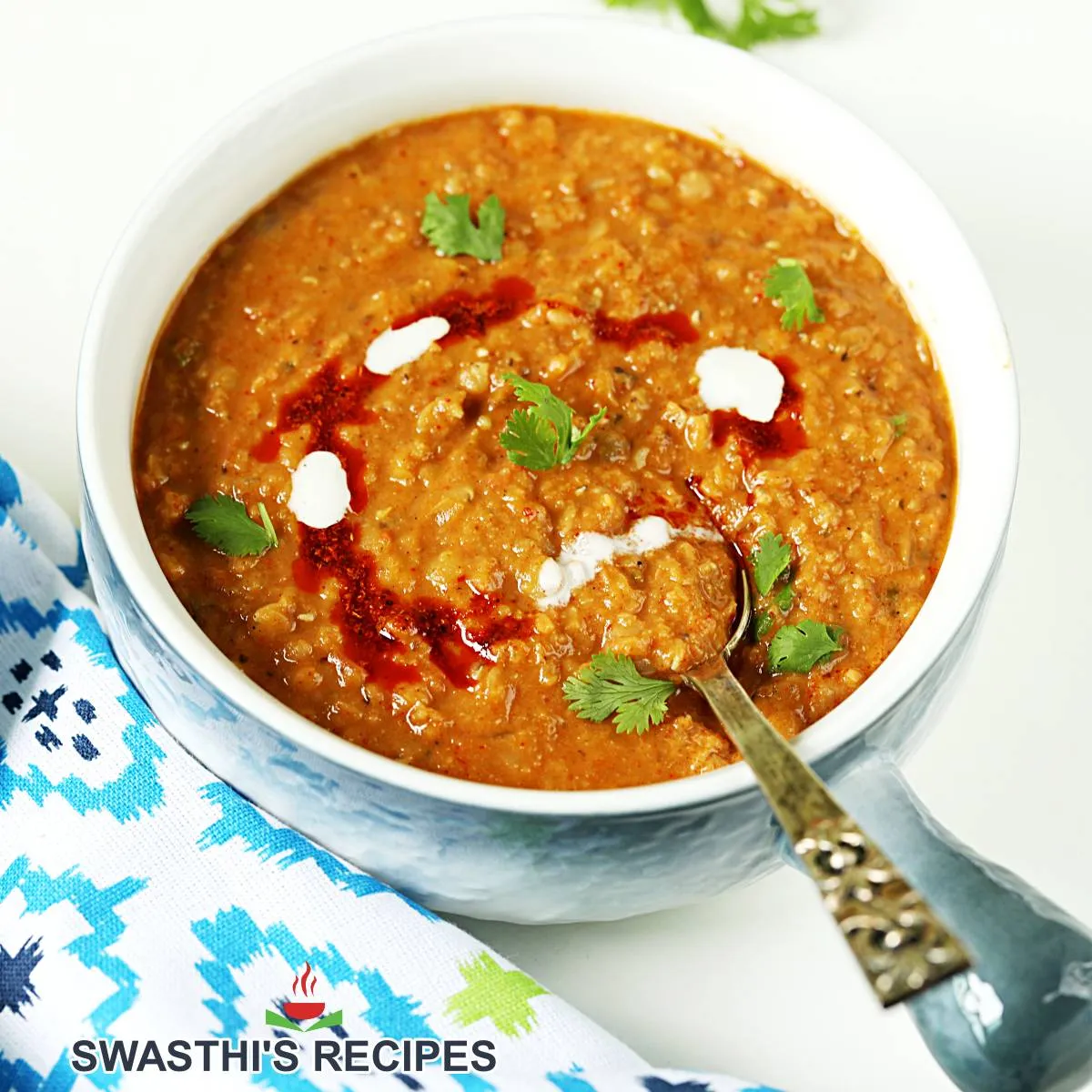 Red Lentil Curry Recipe Swasthi s Recipes