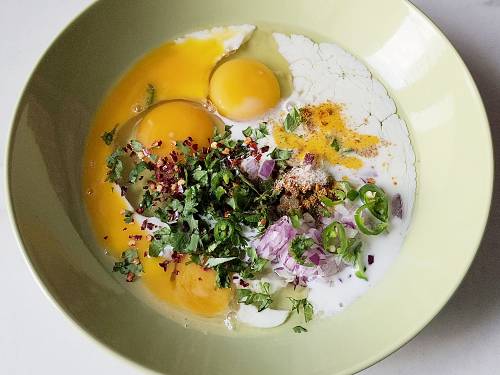 whisk the ingredients together