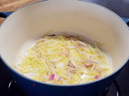 sautéing onions in ghee