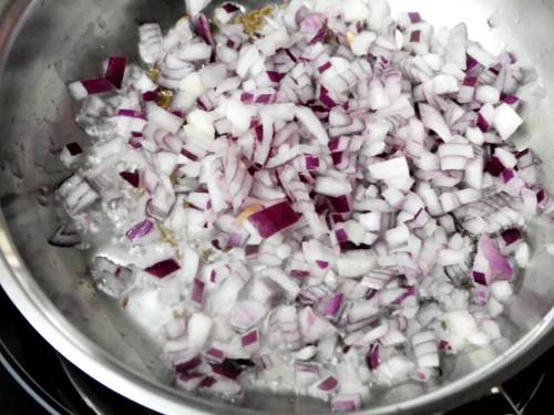 saute onions