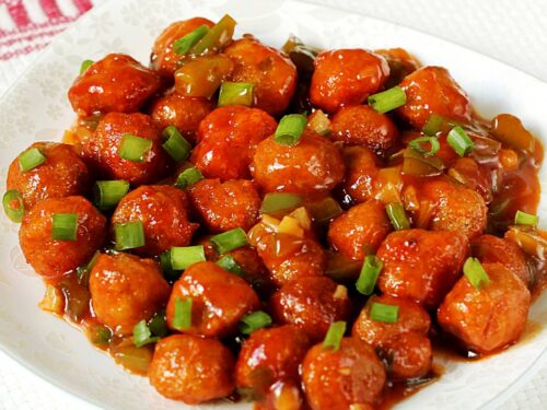 Soya Chunks Manchurian