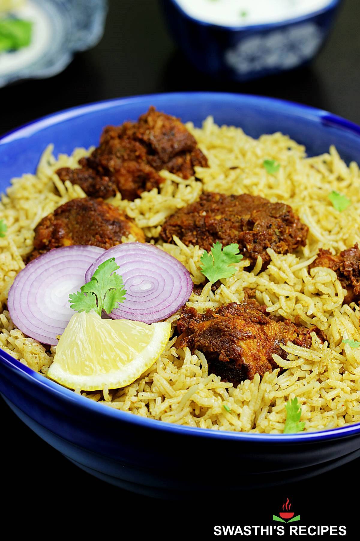 Chicken Fry Biryani (Kodi Vepudu Biryani)