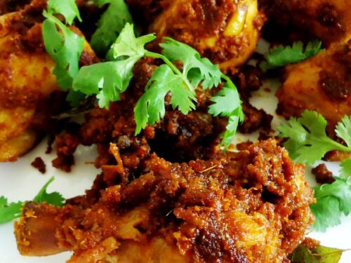 Chicken Varuval - chukka