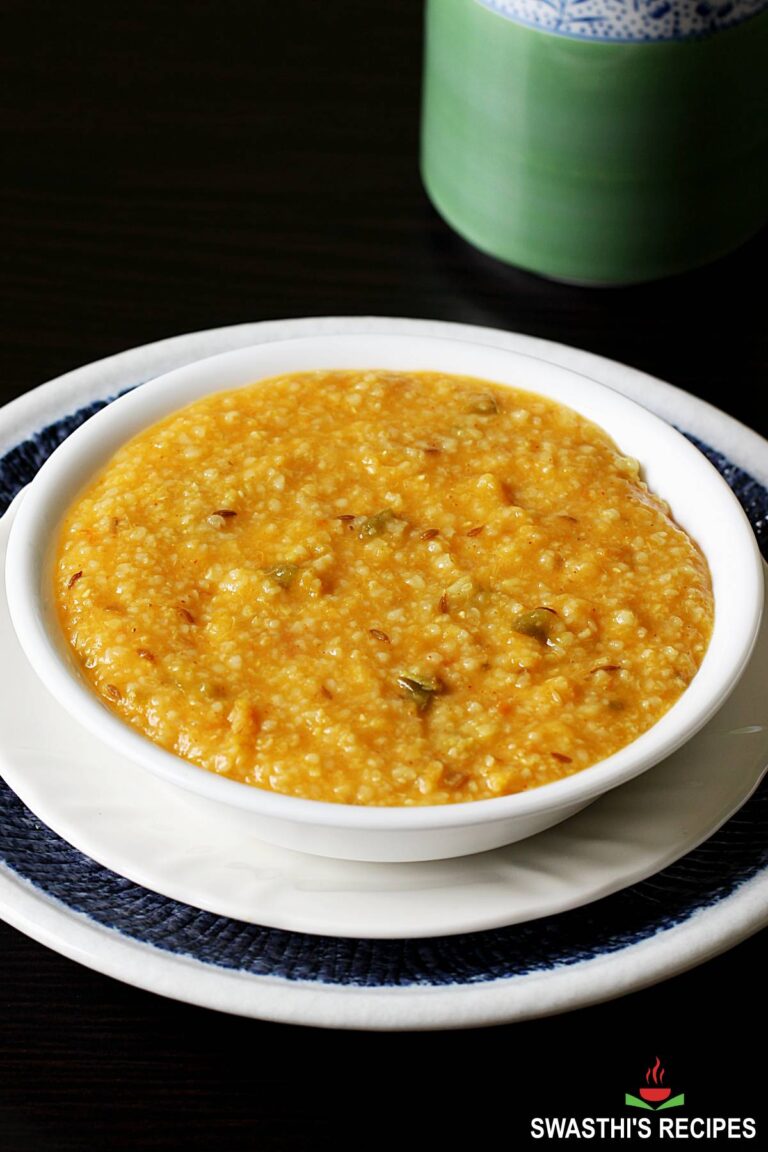 Dalia - Daliya Served in a white bowl