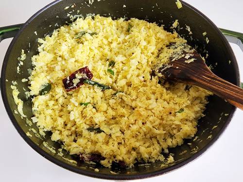 steamed Indian cabbage thoran