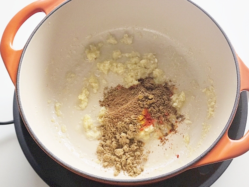 cook down the spices