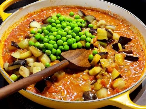 additional of sauteed eggplants