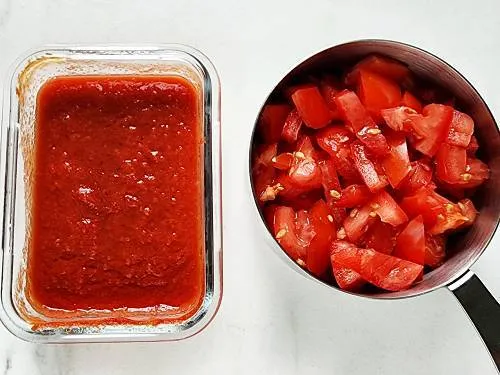 fresh vs canned tomatoes for paneer jalfrezi