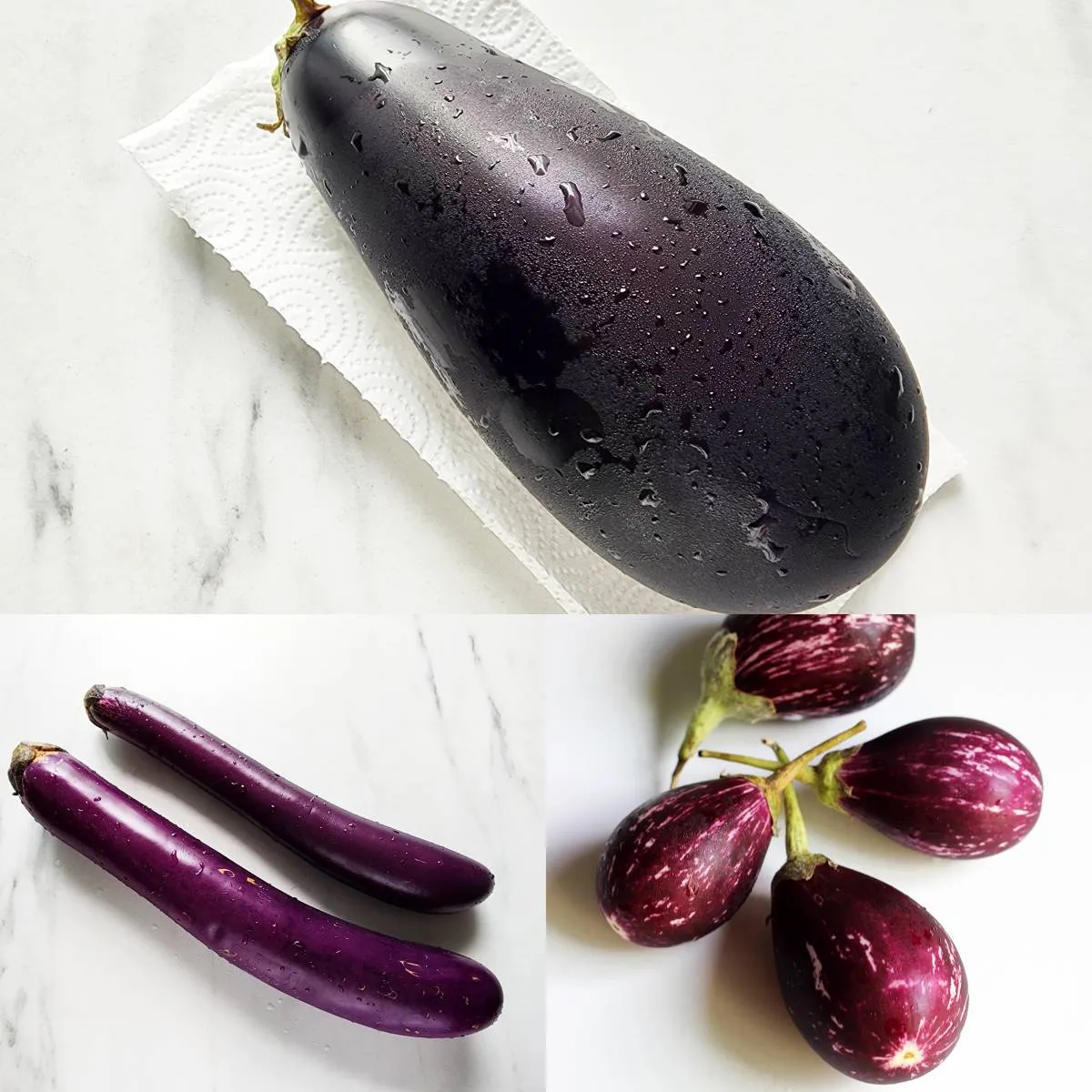 Different kind of eggplants for curry