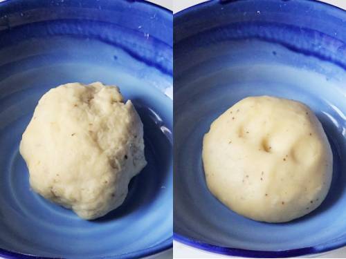 kachori dough resting in a bowl
