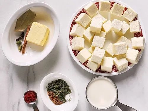 ingredients to make paneer butter masala