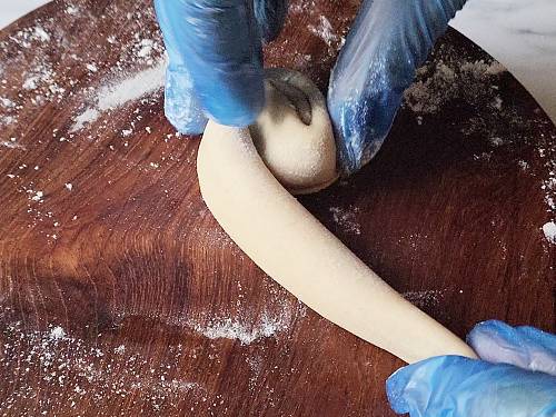 coiling the dough