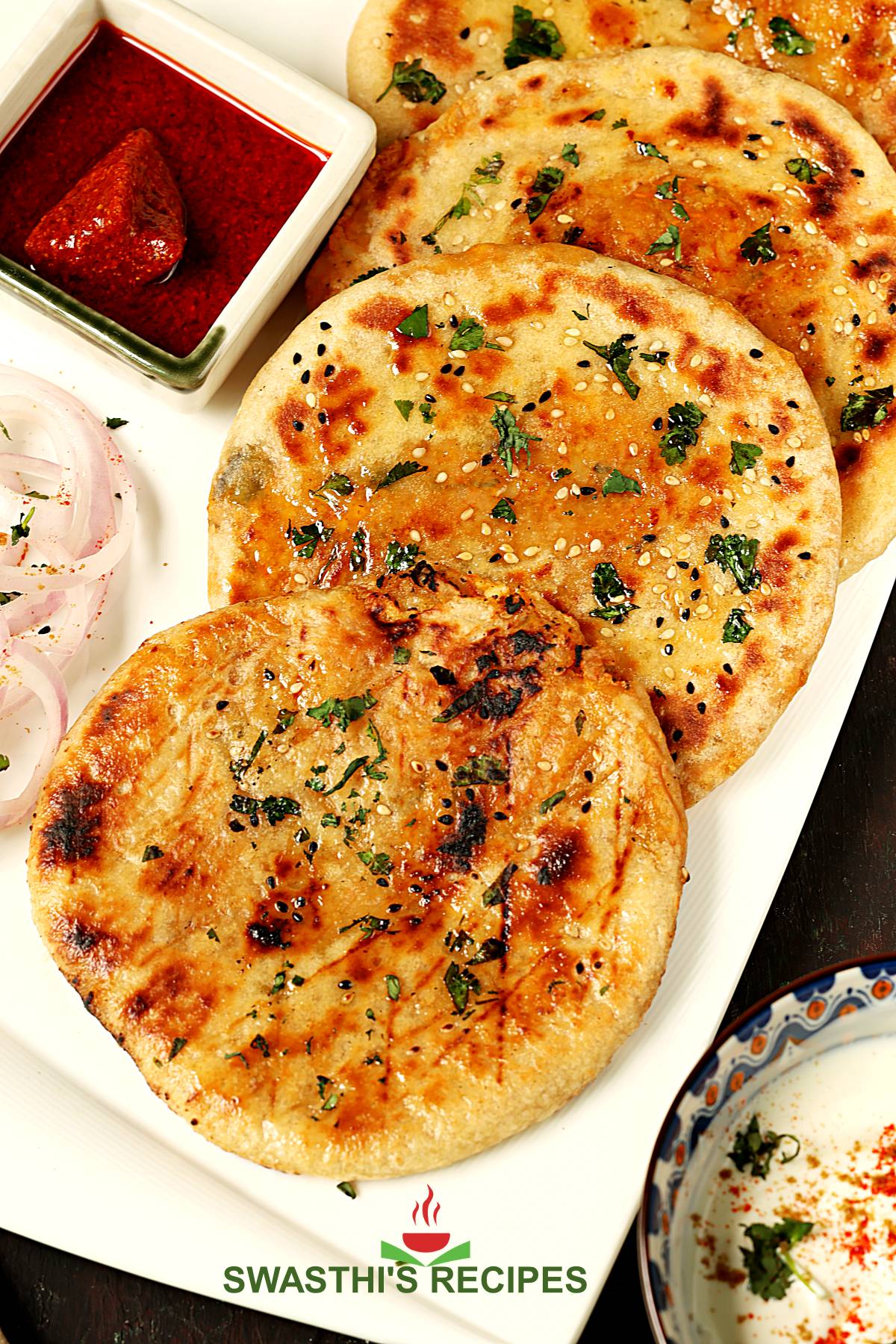 Kulcha Recipe - Swasthi's Recipes