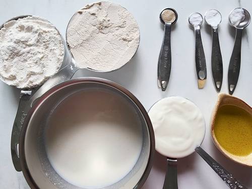 ingredients to make kulcha