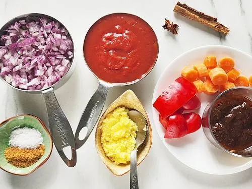 ingredients to make lamb madras