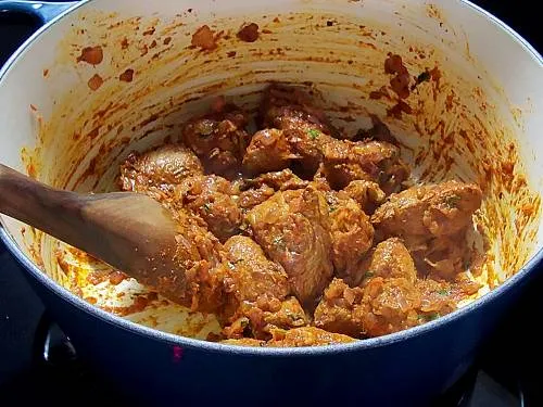 searing marinated lamb