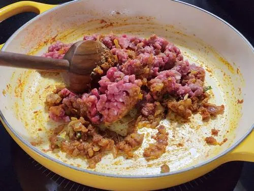 saute keema for naan