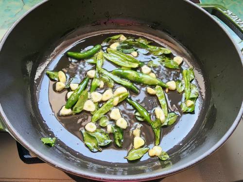 frying aromatics in ghee