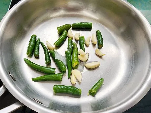 frying chilies