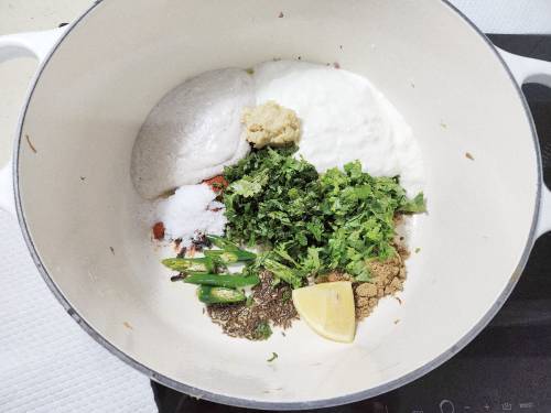 ingredients for marinade