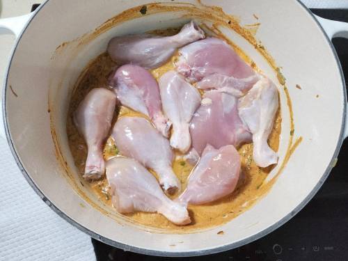 chicken ready to be marinated