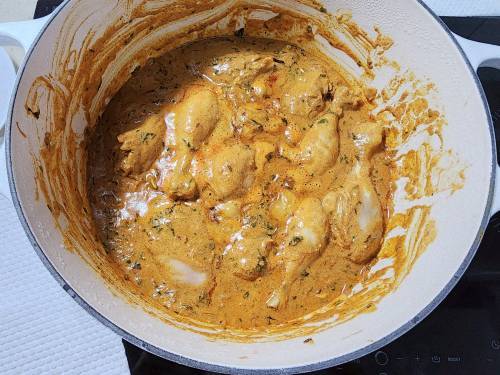 dum cooked chicken after 25 mins