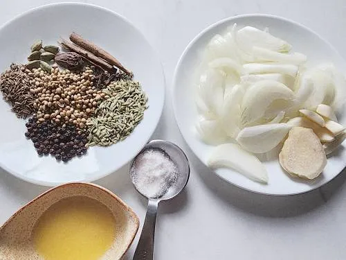 ingredients to make yakhni