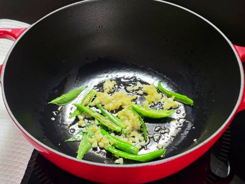 sauteing aromatics in coconut oil