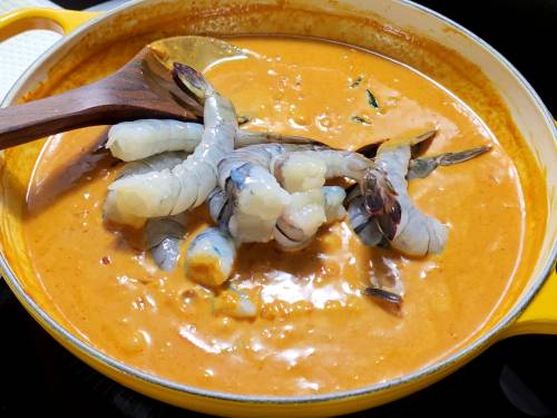 addition of fresh jumbo shrimp