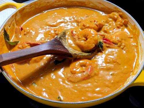 consistency of coconut shrimp curry