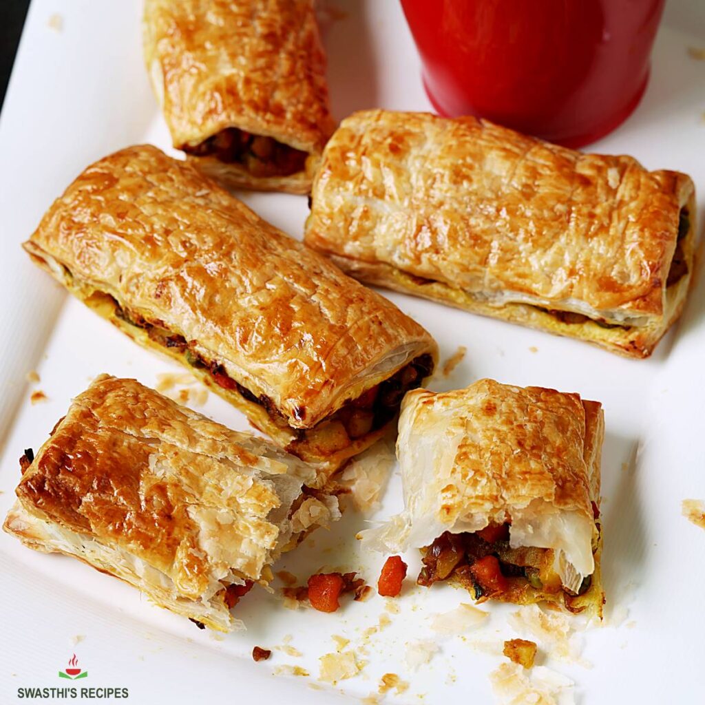 Veg Puff Recipe - Vegetable Puffs