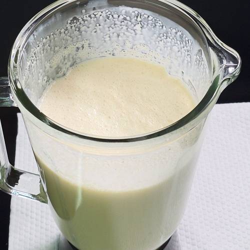 smooth mixture in a blender